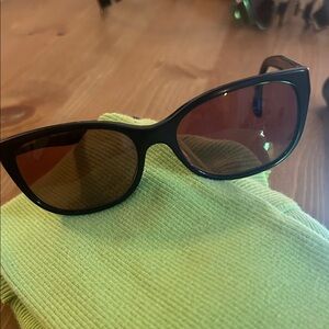 Dolce Gabbana Black & cheetah Women's Cat-Eye Sunglasses with Brown Lenses